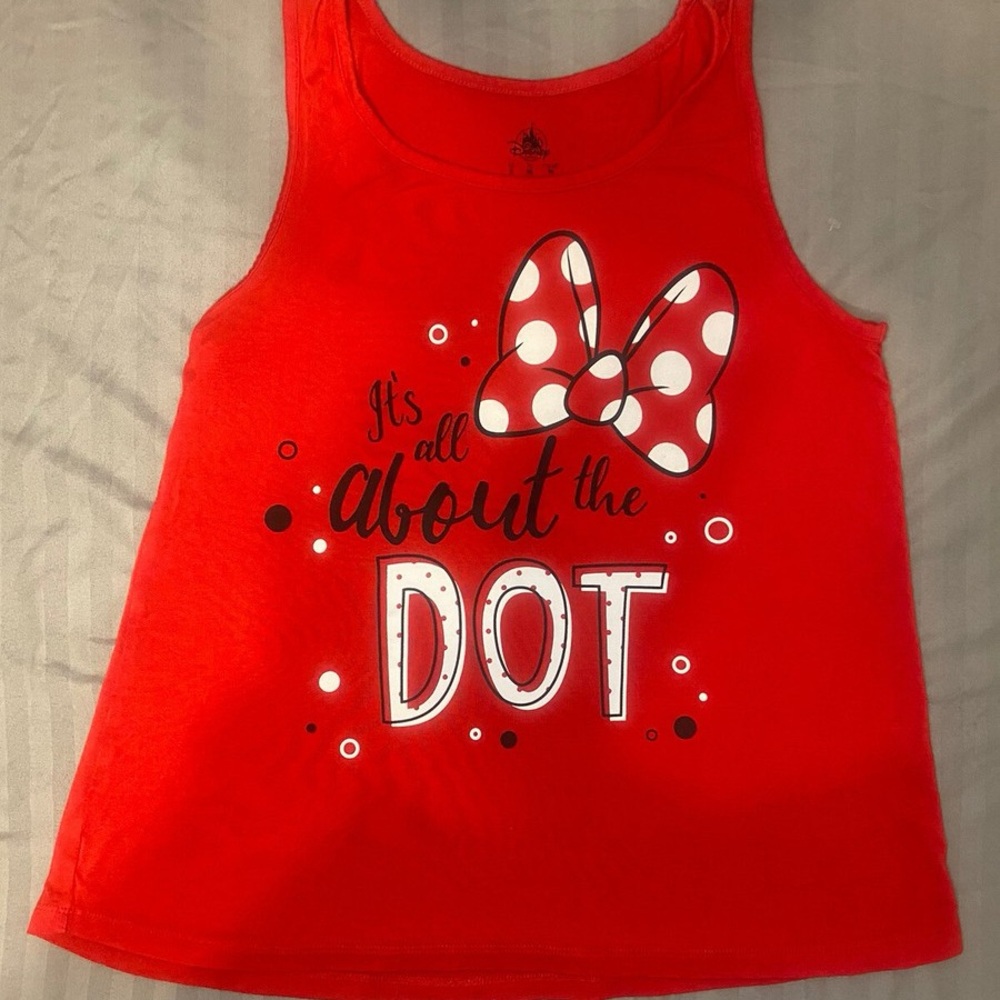 Minnie Mouse It’s All About The Dot Red Polka Dot Women’s Tank Top